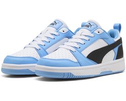 PUMA Puma Rebound V6 Lo Jr Unisex Sneakers - Team Light Blue-Puma Black-Puma White