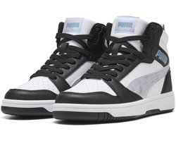 PUMA Puma Rebound V6 Mid Space Belle Jr Meisjes Sneakers - PUMA Black-Lilac Crush-PUMA White