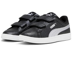 PUMA Puma Smash 3.0 Glitz Glam V PS Meisjes Sneakers - PUMA Black-PUMA Silver-PUMA White