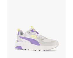 Puma Trinity Lite meisjes sneakers grijs paars - Maat 39 - Uitneembare zool