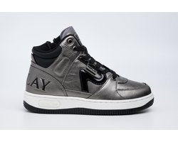 Replay - Epic Jr 18 - Meisjes - Hoge Sneaker - Donkere zilverkleur - Maat 32