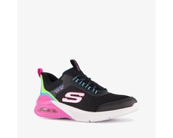 Skechers Slip-ins: Microspec Max meisjes sneakers zwart roze - Maat 30 - Uitneembare zool