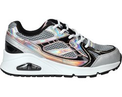 Skechers Uno Gen1-Platinum Flash Meisjes Sneakers - Zilver
