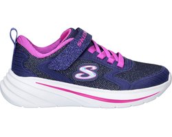 Skechers Wave 92 meisjes sneaker - Blauw - Maat 28