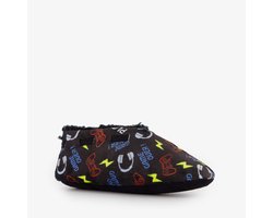Thu!s jongens sloffen met game print - Zwart - Pantoffels - Maat 32