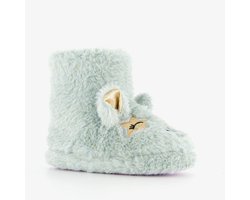 Thu!s kinder pantoffels muis mintgroen - Maat 32 - Sloffen