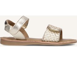 Ton & Ton Meisjes Platte sandalen - Liva - Goudkleurig - Leer - - Maat 29
