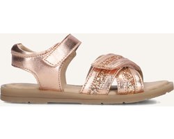 Ton & Ton Meisjes Platte sandalen - Sabrine - Bronskleurig - Textiel - - Maat 29