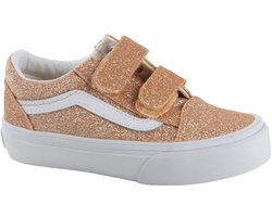 Vans Old Skool V Glitter Sneakers - Meisjes - Roze - Maat:30