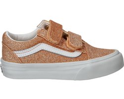 Vans Old Skool V Glitter Sneakers - Meisjes - Roze - Maat:32