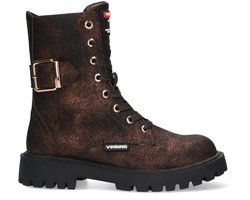 VINGINO VIN825590-797 Meisjes Biker Boots - Bruin - Leer - Veters