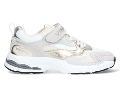 VINGINO VIN826032-794 Meisjes Lage Sneakers - Beige - Leer/Suède - Veters Met Klittenband