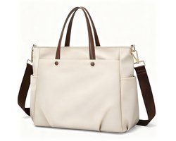 16-inch laptoptas - schoudertas - aktetas - werktas - laptoptas - geschikt voor zaken en reizen - abrikoos