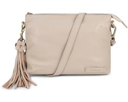 Bag2Bag Leren Schoudertas / Crossbody tas Aulac Taupe