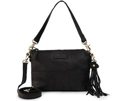 Bag2Bag Leren Schoudertas dames Nora Black