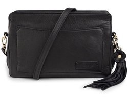 Bag2Bag Stoere Leren Schoudertas Fondi Black