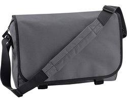 Bagbase Schoudertas - grijs - 41x31x12 cm - 15L - aktetas - volwassenen - polyester - schooltas