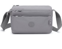 Bagwise® Kleine Schoudertas - Crossbodytas - Dames - (23cm x 16cm x 10cm) 1006 Grijs