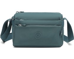 Bagwise® Kleine Schoudertas - Crossbodytas - Dames - (23cm x 16cm x 10cm) 1006 Groen