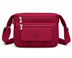 Bagwise® Schoudertas - Crossbody - Dames - (CR3005) - Bordeaux