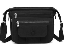 Bagwise® Schoudertas - Crossbody - Dames - (CR3005) - Zwart