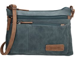 Beagles Brunete Crossbody Schoudertas Handige ritsvakjes - Dames Tas - Jeansblauw