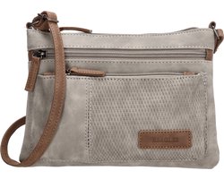 Beagles Brunete Crossbody Schoudertas Handige ritsvakjes - Lichtgrijs