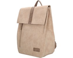 Beagles Brunete Rugzak - Verstelbare schouderbanden - Rugtas met zes Opbergvakken - Lichttaupe