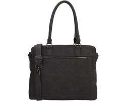 Beagles Cambrils Schoudertas - Shopper - Ritsvak - Dames - Crossbody - Dames Tas - Zwart