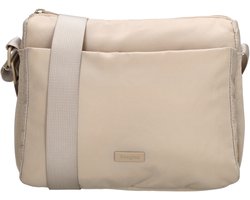 Beagles Duomo Schoudertas - Crossbody - Verstelbare Schouderband - Lichtgewicht - Praktische Indeling - Dames Tas - Lichttaupe