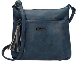 Beagles La Costera Crossbody Schoudertas met Handige Ritsvakken - Dames Tas - Donkerblauw