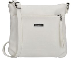 Beagles La Costera Crossbody Schoudertas met Handige Ritsvakken - Wit