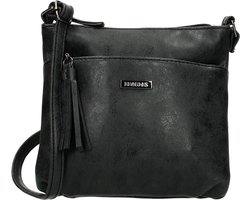 Beagles La Costera Crossbody Schoudertas met Handige Ritsvakken - Zwart