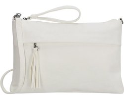 Beagles La Costera Crossbody Schoudertasje Polstas Avondtasje - Dames Tas - Wit