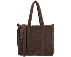 Beagles Lugo Schoudertas - Shopper - Crossbody - Teddy - Dames Tas - Donkerbruin