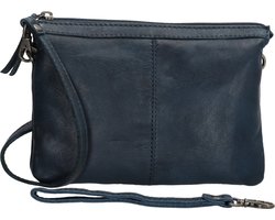 Beagles Maspalomas Crossbody Schoudertas - Leren Dames Tas - Blauw
