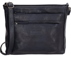 Beagles Murcia Crossbody Schoudertas met Handige Ritsvakken - Dames Tas - Blauw