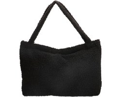 Beagles Navarra Shopper Schoudertas Mommy Tas Verzorgingstas Teddy Soft Trendy Tas - Tote Bag - Dames Tas - Zwart.