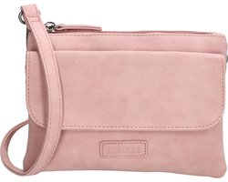 Beagles Ronda Crossbody Schoudertas met leuke flap - Dames Tas - Oudroze