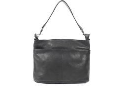 Bear Design Angelica Leren Hobotas / Schoudertas - Zwart