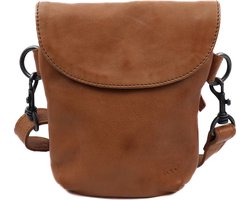 Bear Design Frederique Leren Schoudertas / Crossbodytas - Taupe