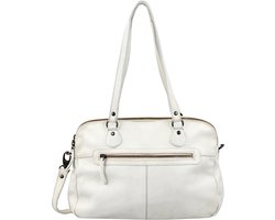 Bear Design Lieke Leren Schoudertas - Dirty White