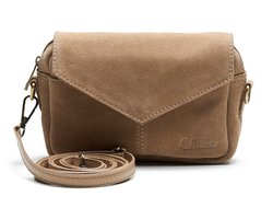Chabo Bags Envelop Schoudertasje Rio Romy Suede Zand