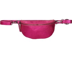 Charm London Anna Heuptas Crossbody Schoudertasje Fanny Pack Festival - Leren Dames Tas - Fuchsia