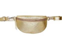 Charm London Anna Heuptas Crossbody Schoudertasje Fanny Pack Festival - Leren Dames Tas - Goud.