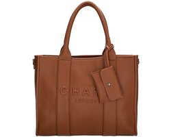 Charm London Bond Handtas - Schoudertas - Laptoptas 15,6 inch - Crossbody - Handige Etui - Bruin