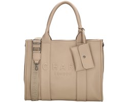 Charm London Bond Handtas - Schoudertas - Laptoptas 15,6 inch - Crossbody - Handige Etui - Dames Tas - Zand.