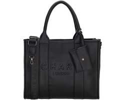 Charm London Bond Handtas - Schoudertas - Laptoptas 15,6 inch - Crossbody - Handige Etui - Dames Tas - Zwart.