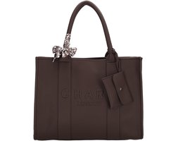Charm London Bond Laptoptas - 15,6 inch - Donkerbruin