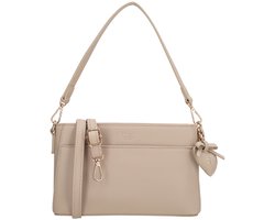 Charm London Cambridge Schoudertas - Crossbody - Tas - Schouderband - Dames Tas - Lichttaupe